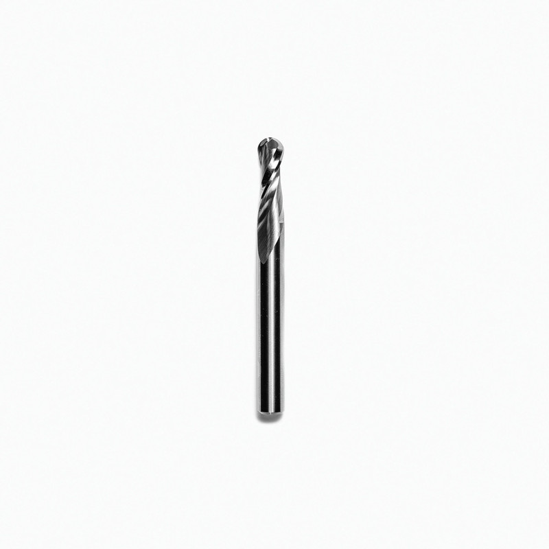Up-Spiral Ball Nose Router Bit - 1/4" CD x 3/4" CL x 1/4" SH